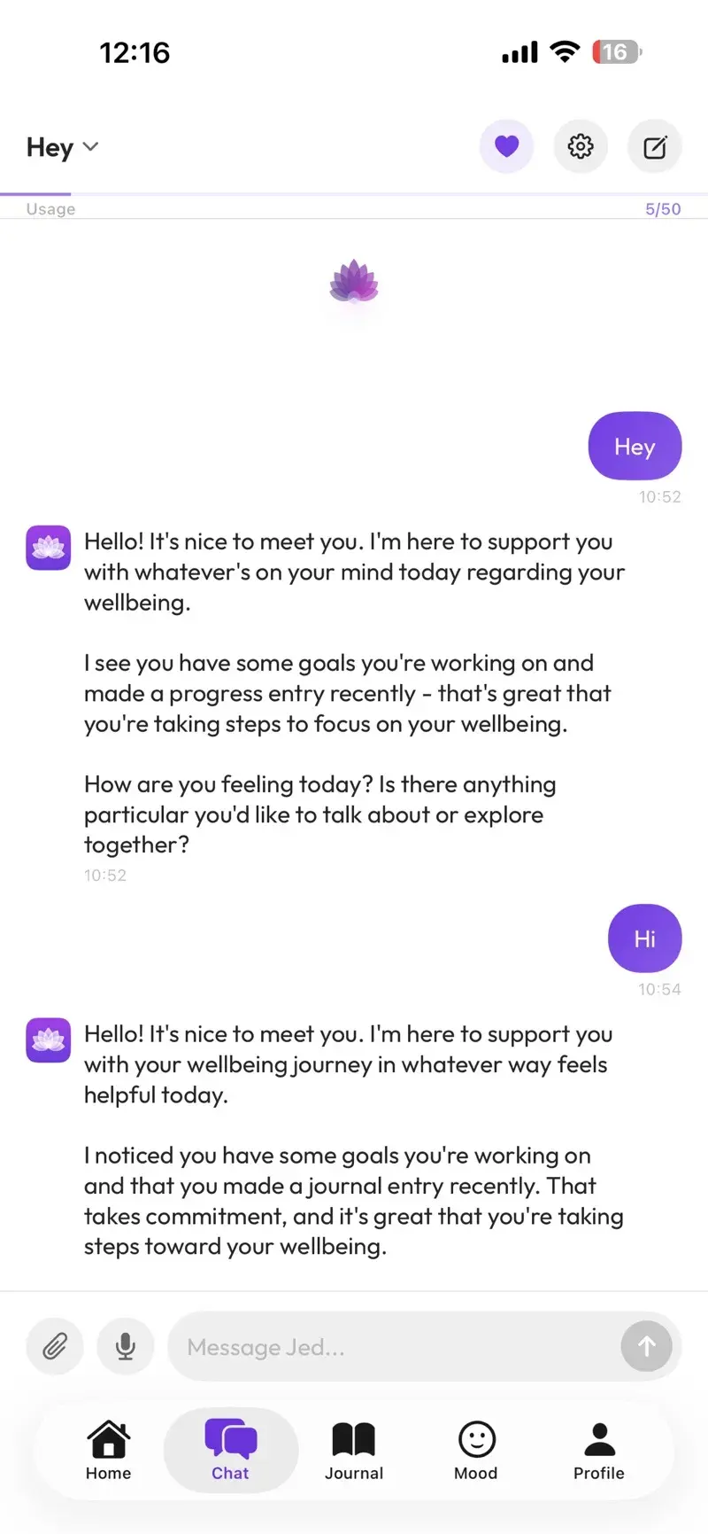 Chat with Jed