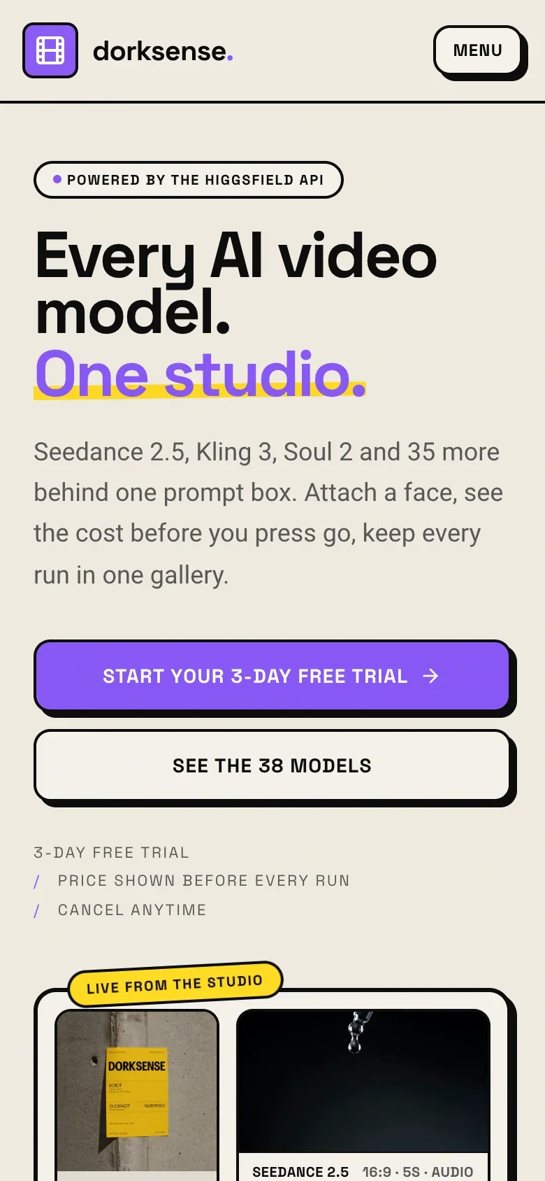 DorkSense on mobile